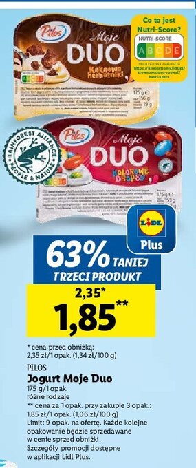 Lidl Jogurt kokosowe herbatniki oferta
