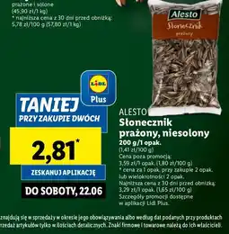 Lidl Słonecznik prażony oferta