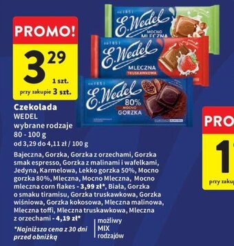 Intermarche Czekolada WEDEL 80-100 g oferta