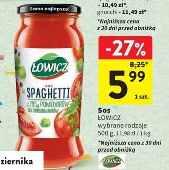 Intermarche Sos ŁOWICZ 500 g oferta