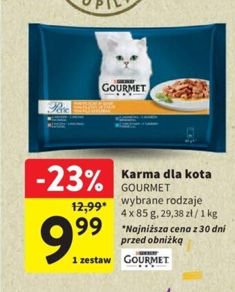 Intermarche Karma dla kota GOURMET 4 x 85 g oferta