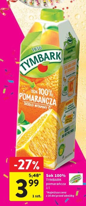 Intermarche Sok 100% 1 l oferta