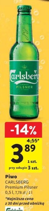 Intermarche Piwo CARLSBERG 0,5 l oferta