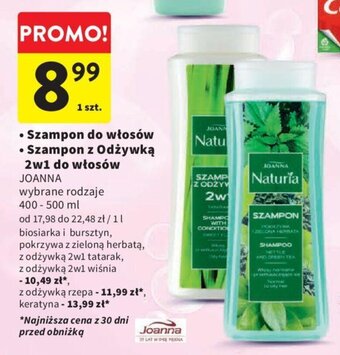 Intermarche Szampon do włosów / Szampon z Odżywką 2w1 do włosów JOANNA 400-500 ml oferta