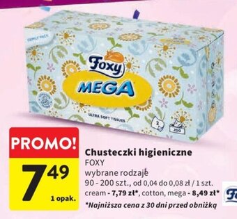 Intermarche Chusteczki higieniczne FOXY 90-200 szt. oferta