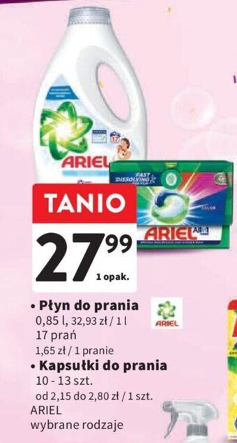 Intermarche Płyn do prania 0,85 l / Kapsułki do prania 10-13 szt. oferta