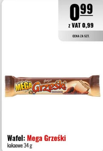 Eurocash Wafel Mega Grześki 34 g oferta