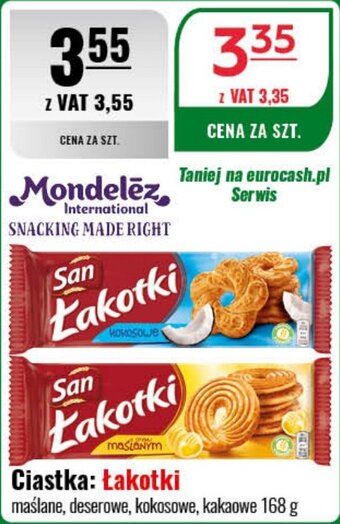 Eurocash Mondelez Ciastka Łakotki 168g oferta