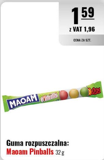 Eurocash Guma rozpuszczalna Maoam Pinballs 32 g oferta