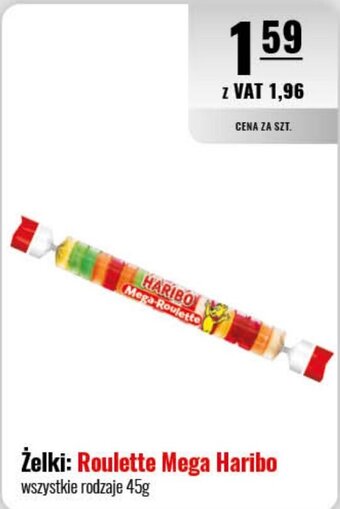 Żelki Roulette Mega Haribo 45g