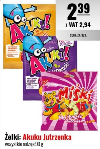 Eurocash Żelki: Akuku Jutrzenka 90 g oferta