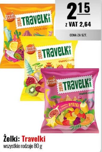 Eurocash Żelki: Travelki wszystkie rodzaje 80 g oferta