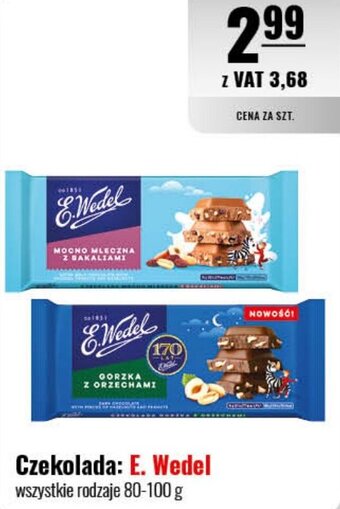 Eurocash Czekolada: E. Wedel 80-100 g oferta