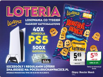 Eurocash Chipsy: Monster Munch 100 g oferta