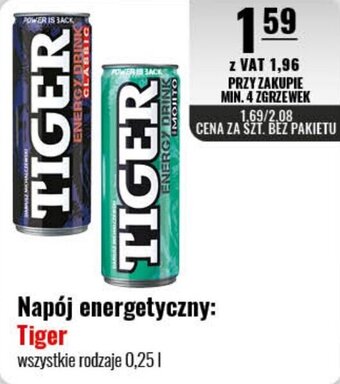Eurocash Napój energetyczny: Tiger 0,25 l oferta