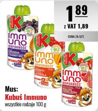 Eurocash Mus: Kubuś Immuno 100 g oferta
