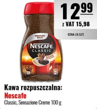 Eurocash Kawa rozpuszczalna: Nescafe 100 g oferta