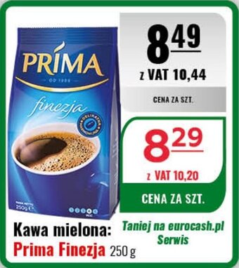 Eurocash Kawa mielona: Prima Finezja 250 g oferta