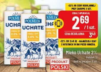 Polomarket Mleko Uchate 2% Polmlek 1l oferta