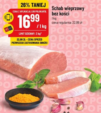 Polomarket Schab wieprzowy bez kości 1kg oferta