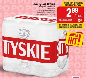 Polomarket Piwo Tyskie Gronie 0,5l oferta