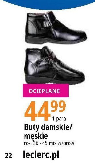 E.Leclerc Buty męskie 36-46 oferta