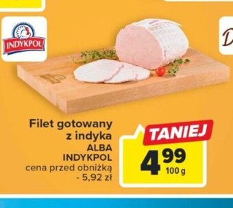 Carrefour Filet gotowany z indyka 100 g oferta
