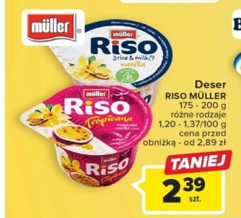 Carrefour Deser RISO MÜLLER 175 - 200 g oferta