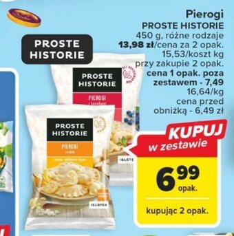 Carrefour Pierogi PROSTE HISTORIE 450 g oferta