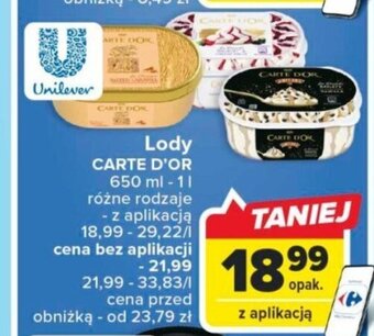 Carrefour Lody CARTE D'OR 650 ml - 1 l oferta