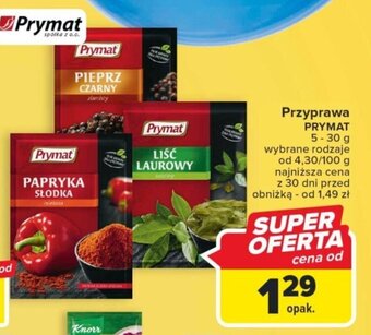 Carrefour Przyprawa PRYMAT 5-30 g oferta