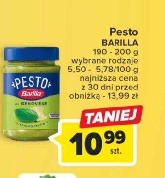 Carrefour Pesto BARILLA 190 - 200 g oferta