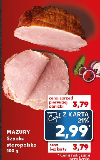 Kaufland Szynka mazury oferta