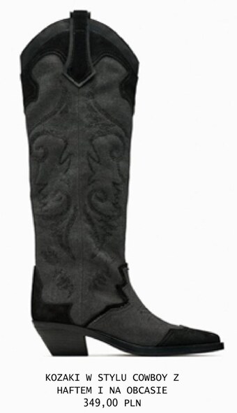 ZARA Kozaki damskie zara oferta