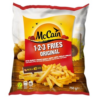Intermarche Mccain 1.2.3 fries original frytki 750 g oferta