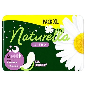 Biedronka Naturella ultra night rozmiar 4 podpaski ze skrzydełkami × 14 oferta