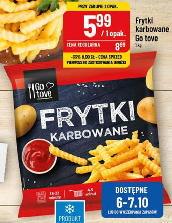 Polomarket Frytki karbowane Go tove 1kg oferta