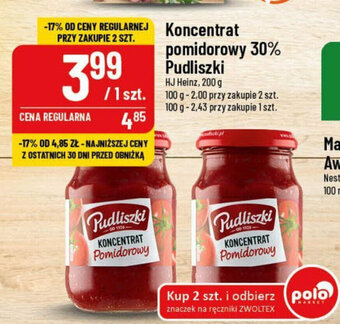 Polomarket Koncentrat pomidorowy 30% Pudliszki HJ Heinz 200 g oferta