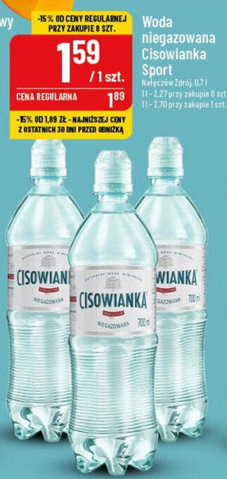 Polomarket Woda niegazowana Cisowianka Sport Nałęczów Zdrój, 0,7l oferta