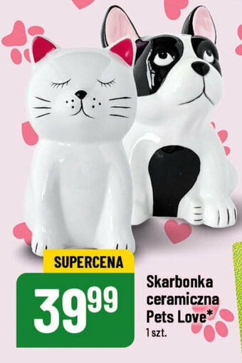Polomarket Skarbonka ceramiczna Pets Love oferta