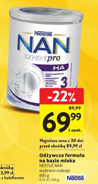 Intermarche Odżywcza formuła na bazie mleka NESTLE MAN 800 g oferta