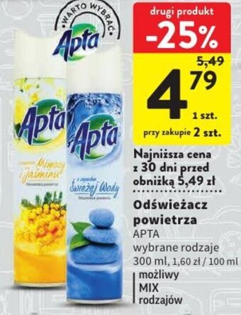 Intermarche Odświeżacz powietrza APTA 300 ml oferta