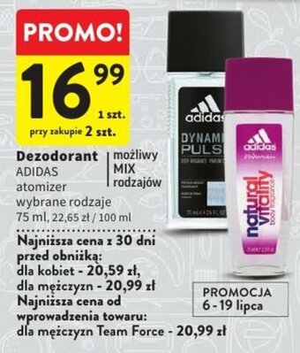 Intermarche Dezodorant ADIDAS 75 ml oferta