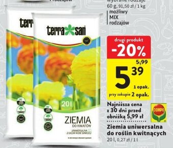 Intermarche Ziemia uniwersalna do roślin kwitnących 20 l oferta