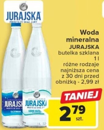 Carrefour Woda mineralna JURAJSKA 1 L oferta