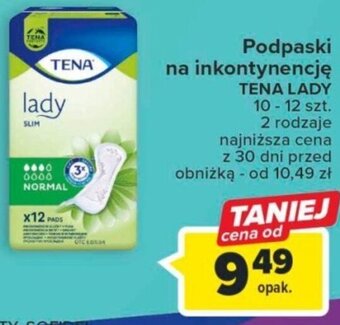 Carrefour Podpaski na inkontynencję TENA LADY oferta