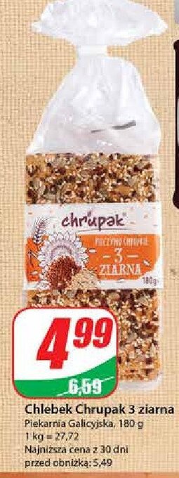 Dino Pieczywo chrupkie 3 ziarna oferta