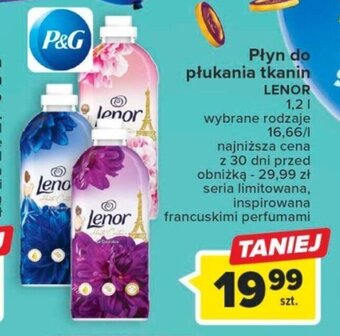 Carrefour Płyn do płukania tkanin LENOR 1,2 l oferta