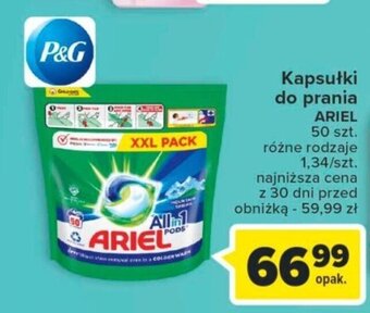 Carrefour Kapsułki do prania ARIEL 50 szt. oferta