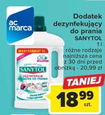 Dodatek dezynfekujący do prania SANYTOL 1 l